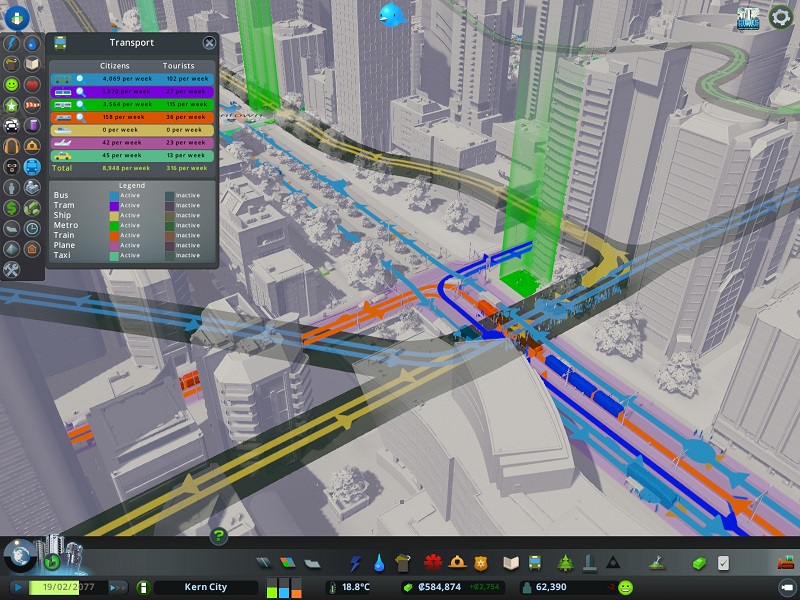 In a game that’s necessarily smaller-scale than a real city, this results in maddeningly complicated, space-wasting station configurations where multiple lines meet.