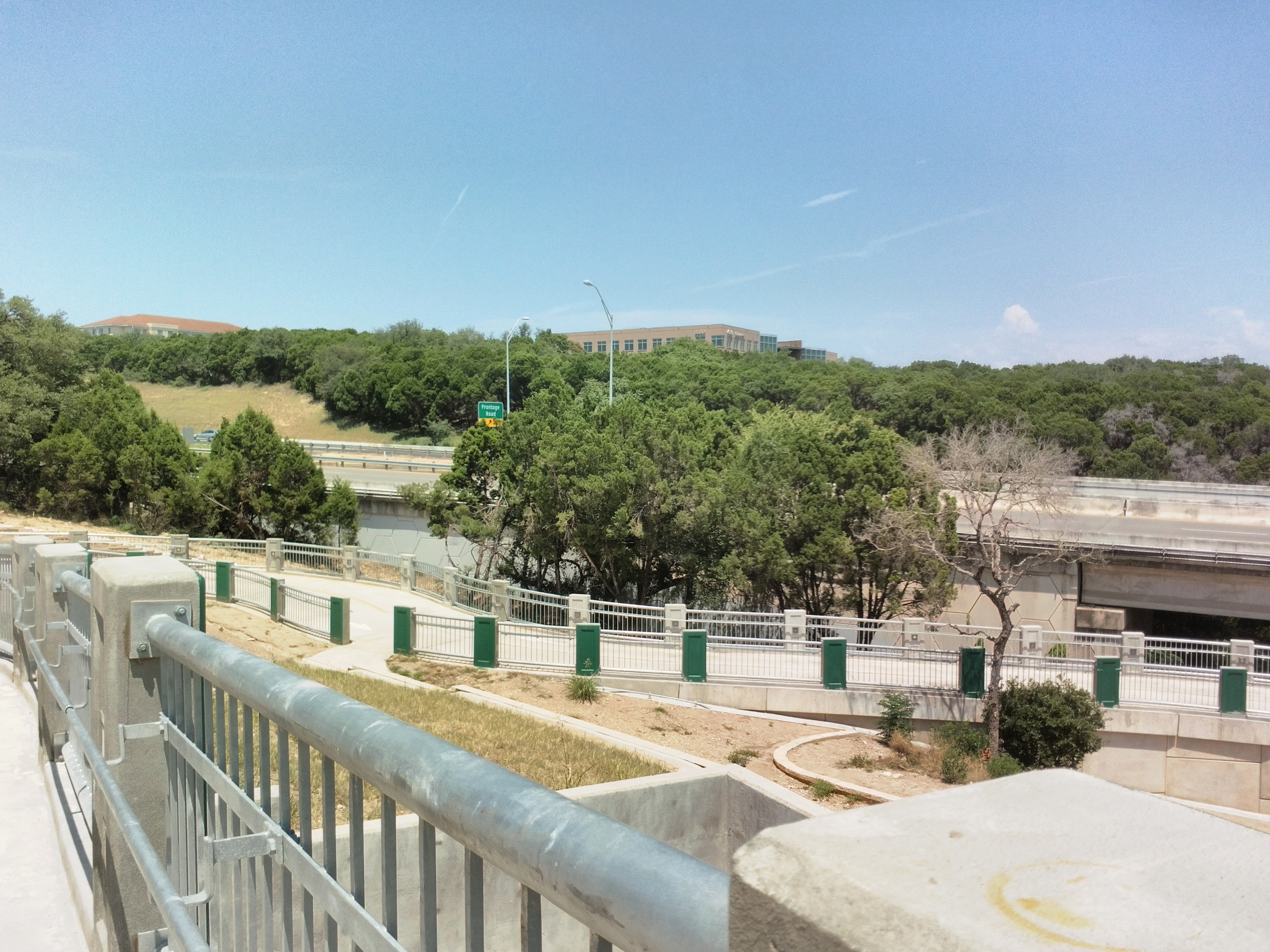 Looking toward Gaines Ranch, where this path ends. Just a few office buildings in suburban hell (which describes just about anywhere in Austin outside of the downtown core).