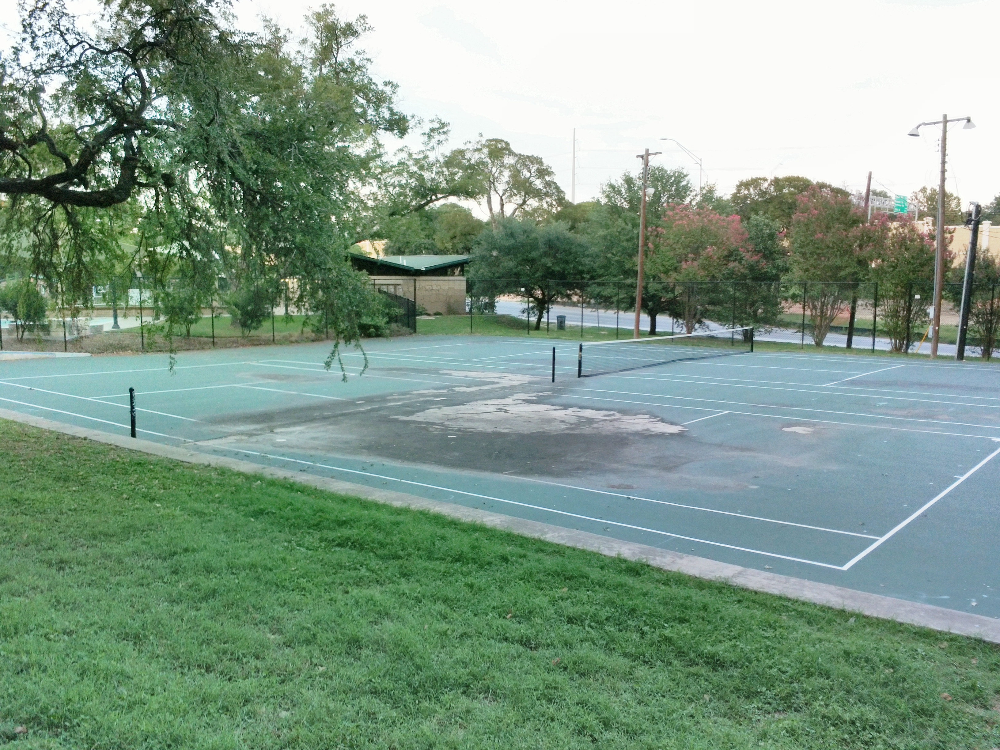 Tennis courts at Westenfield Neighborhood Park.